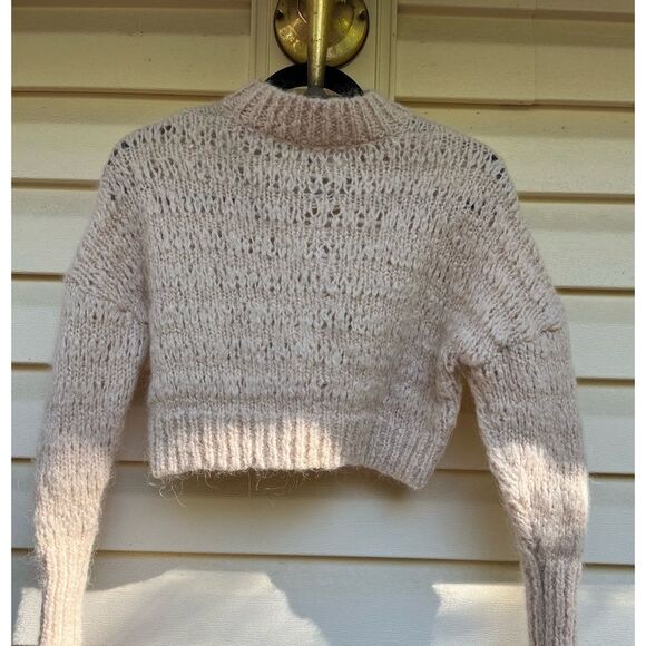 Wilfred cream knitted long-sleeved cropped sweater, round neck, great shape, XXS - Picture 5 of 8